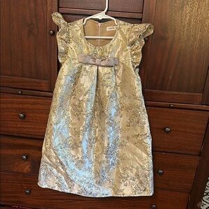 Elegant Gold and Silver Kids Dress SHEIN size 6